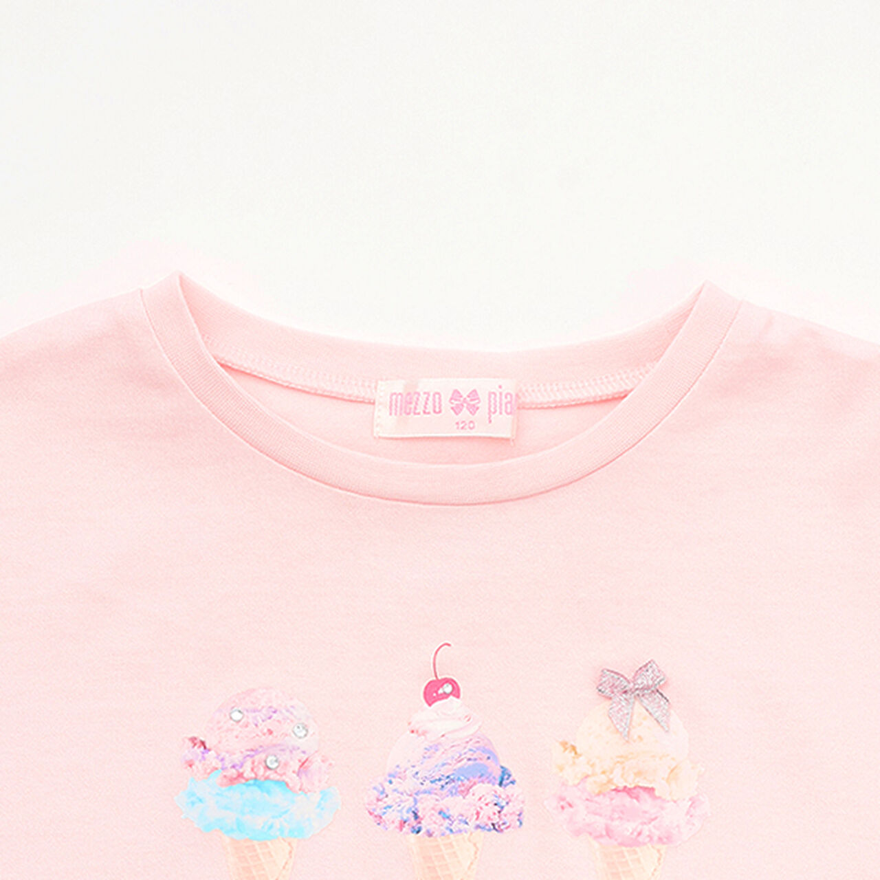 Ice Transfer Print Short-Sleeve T-Shirt,Off white, large image number 2