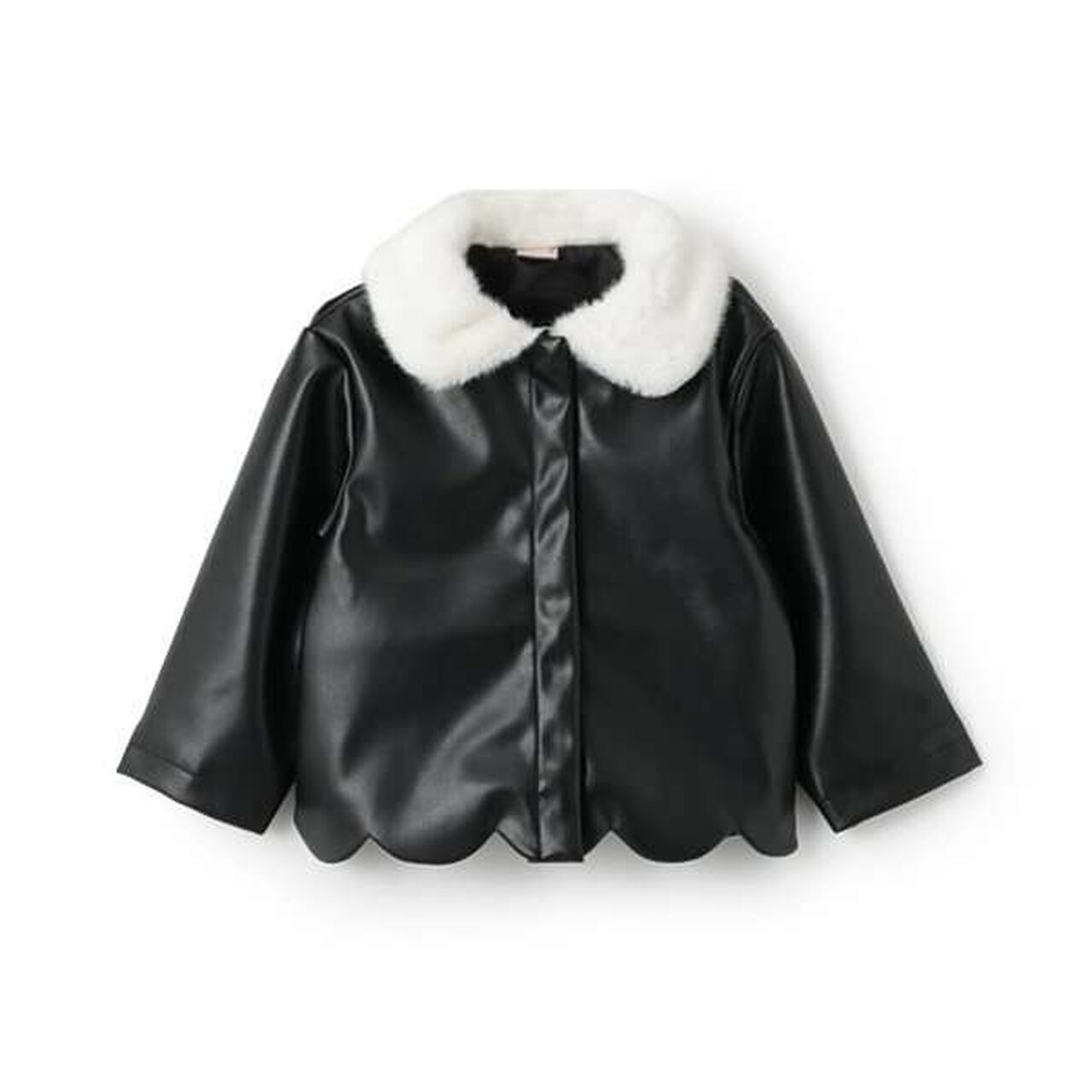 [Link] Faux Leather Jacket,Brown, large image number 5