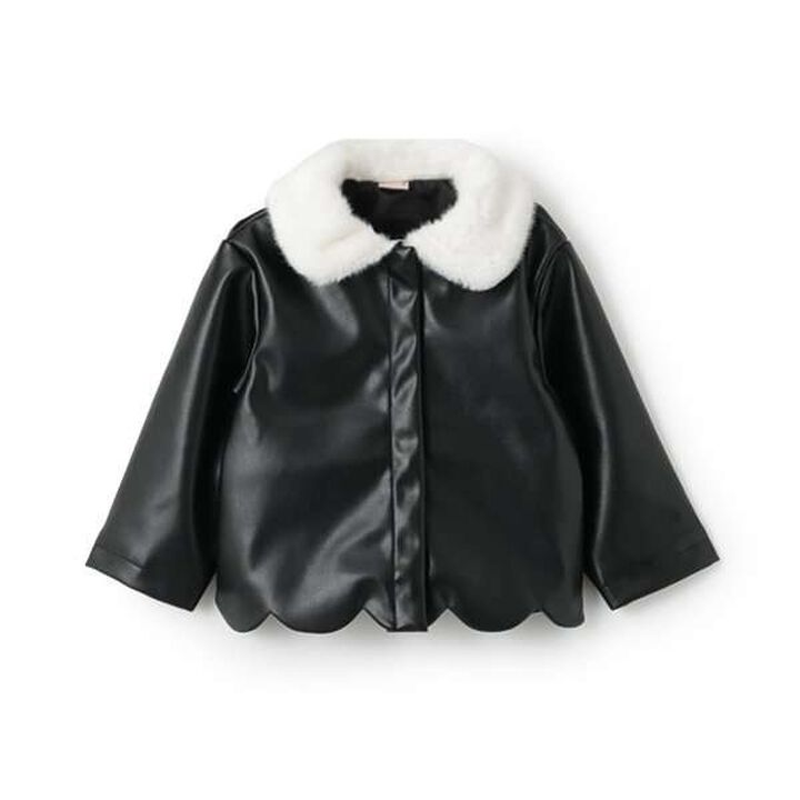 [Link] Faux Leather Jacket,Brown, medium image number 5