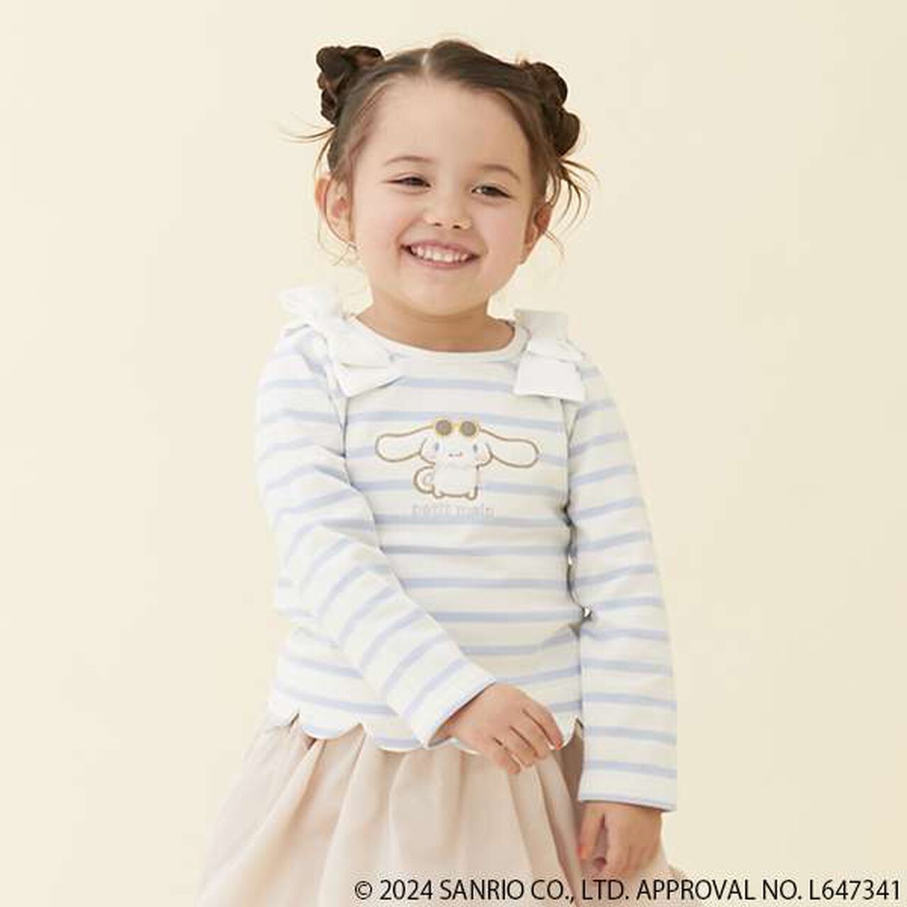 [Sanrio Characters] Appliqu&eacute; Scallop Long Sleeve T-Shirt,Light pink, large image number 21