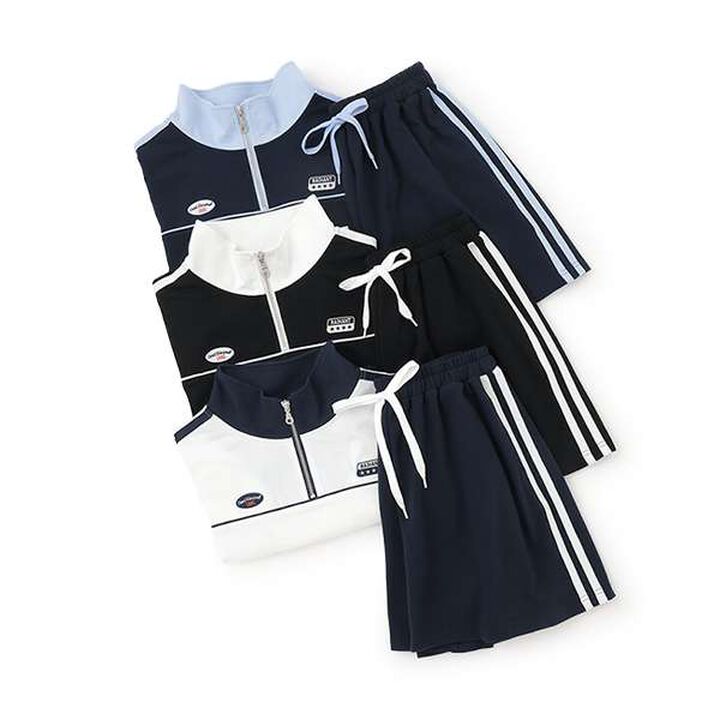 [LTXC] Quick-Dry Half ZIP Set,Off white, medium image number 6