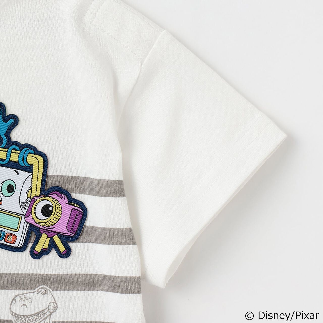 [Disney & Pixar] TOY STORY 5 Striped Short-Sleeve T-Shirt,Navy, large image number 4