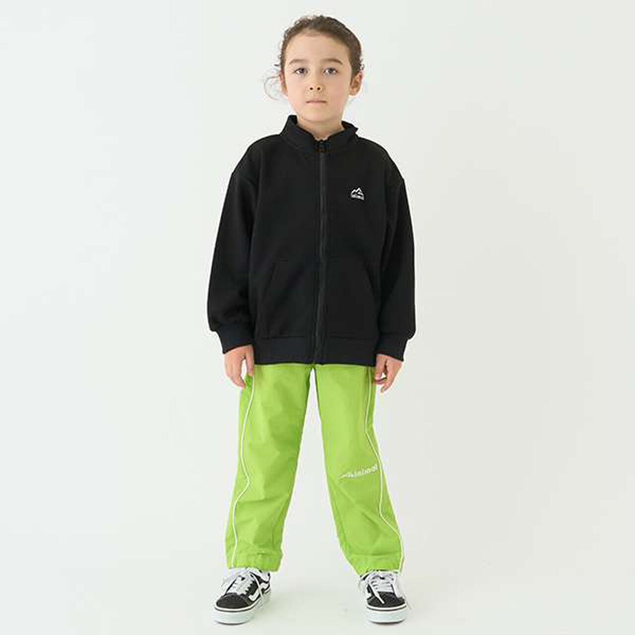 [Water-Repellent] Ponte Zip Stand Collar,Black, large image number 20