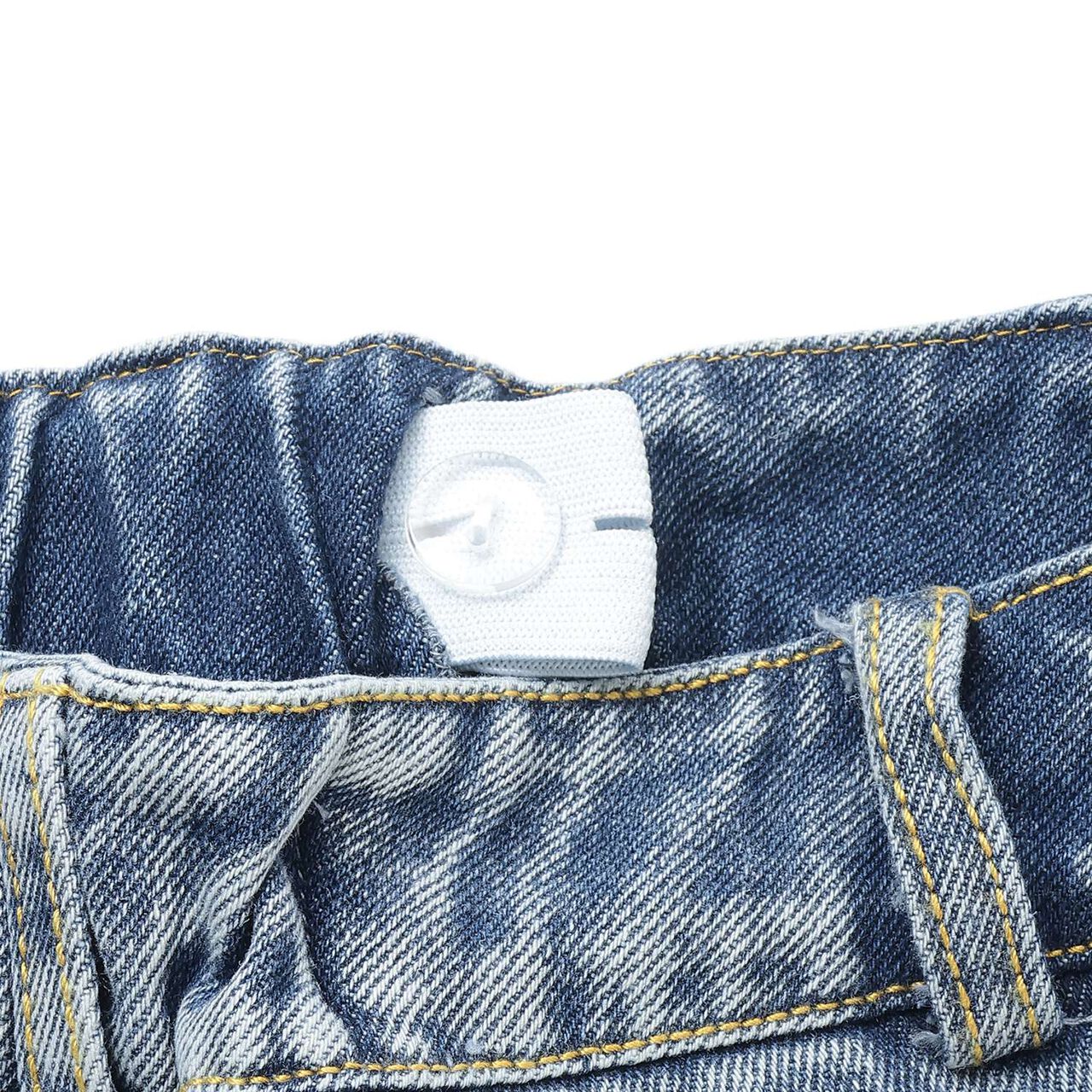 Denim Skirt with Shorts,Gray, large image number 5