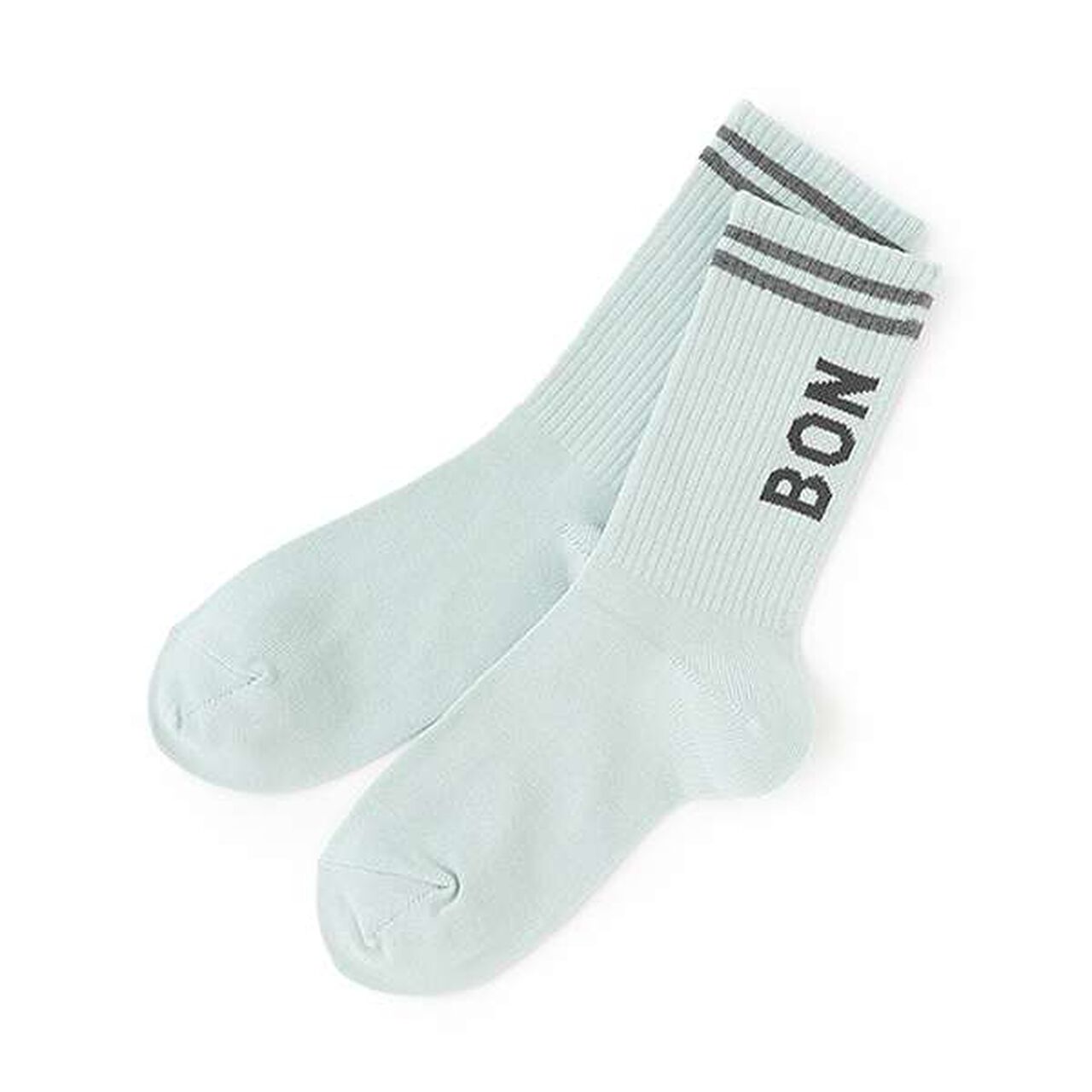 Striped Rib Crew Socks,Off white, large image number 6