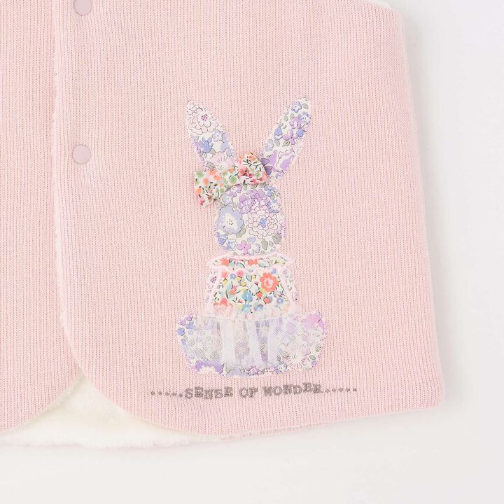 Liberty Appliqu&eacute; Bunny Vest,Pearl white, medium image number 5