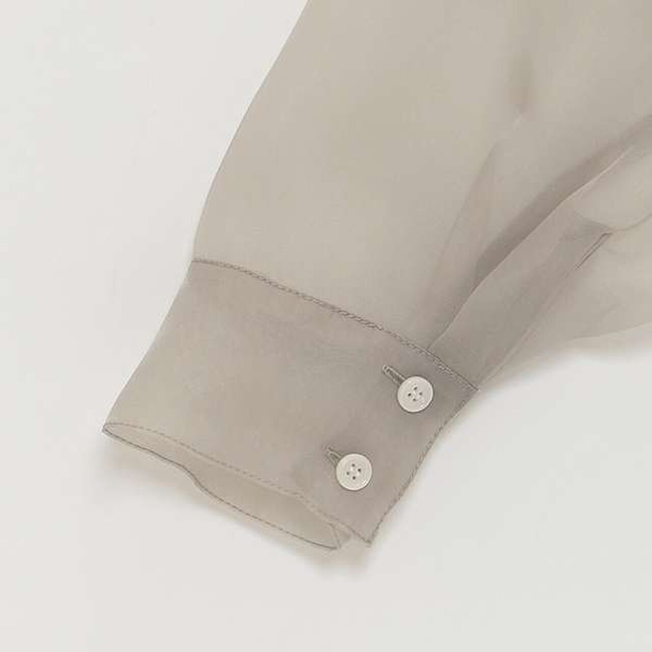 [LADIES] Sheer Shirt Jacket,White, large image number 13