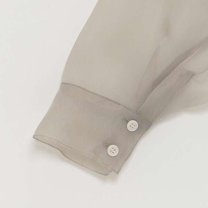 [LADIES] Sheer Shirt Jacket,White, medium image number 13