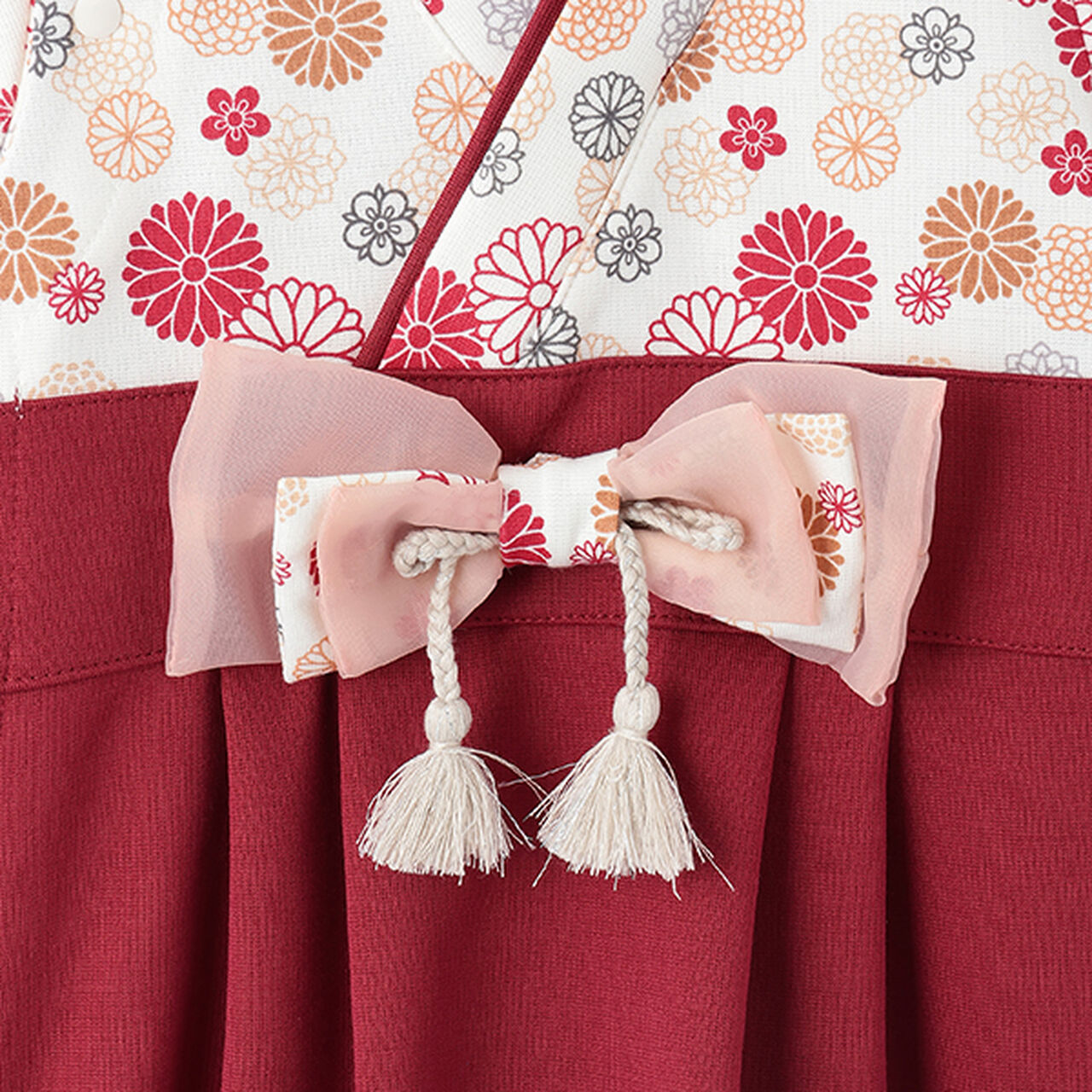 Girls NariKiri Hakama Coverall,Light pink, large image number 8