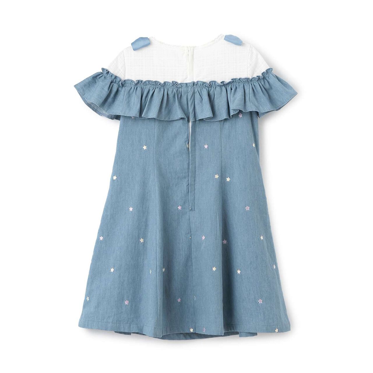 [Restock] Star Embroidery One-Piece Dress [Not Available in Direct Stores],Navy, large image number 1