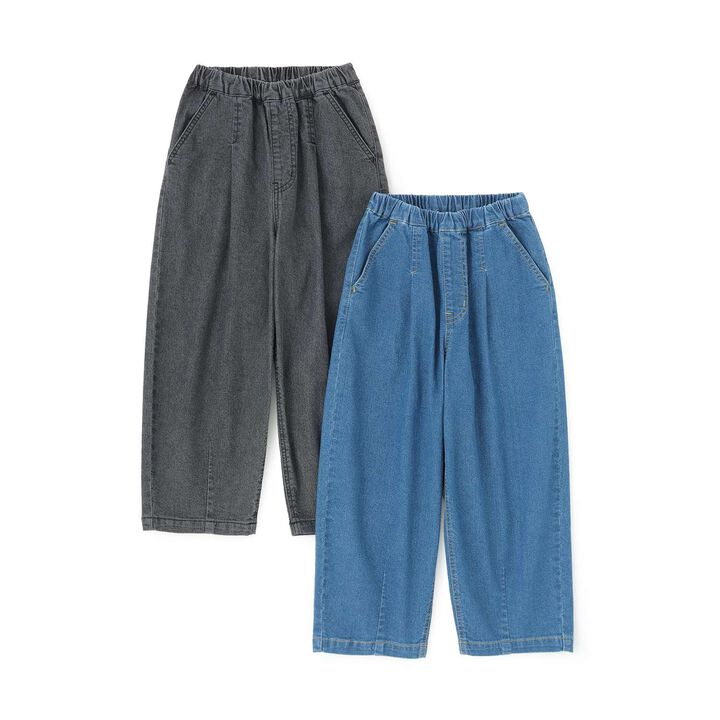 Tuck Balloon Denim Pants [Coordinatable Setup],Blue, medium image number 6