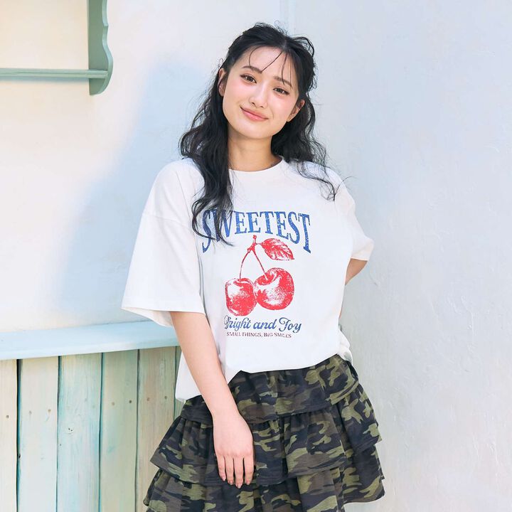 [100% Cotton / GOOD PRICE] Assorted Motif Loose Half Sleeve T-Shirt,, medium