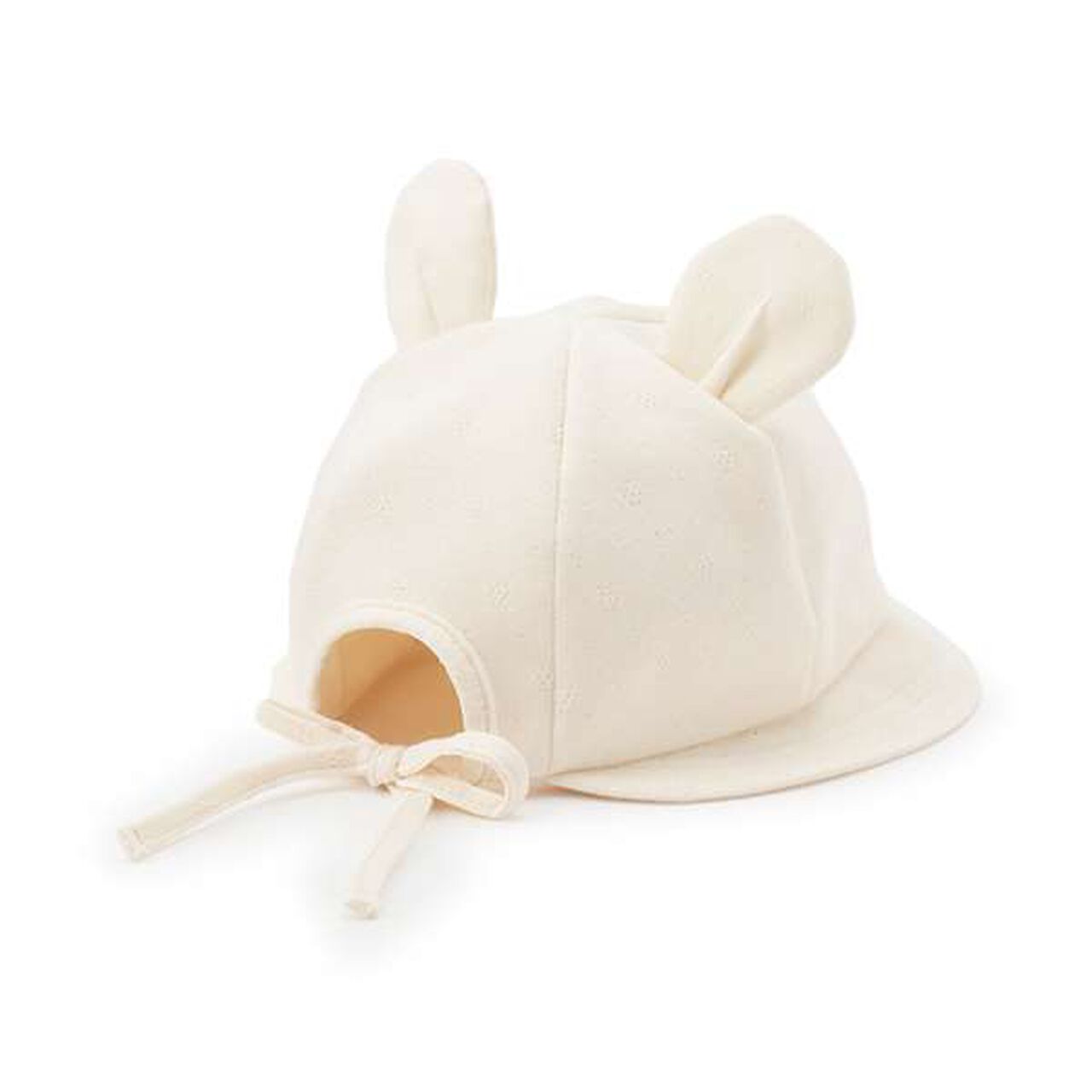 Organic Bear Ear Hat,Pearl white, large image number 1