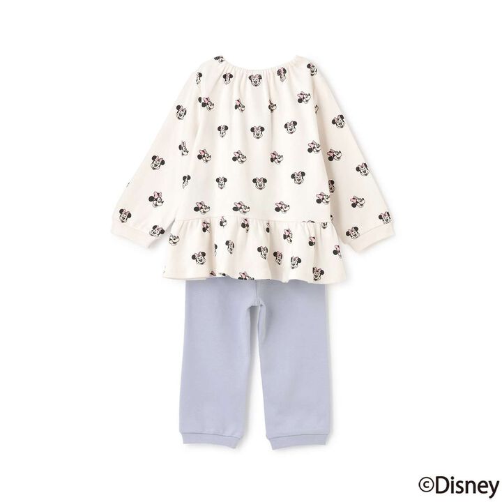 [Disney] Long-Sleeve Peplum Pajamas,Ivory, medium image number 4