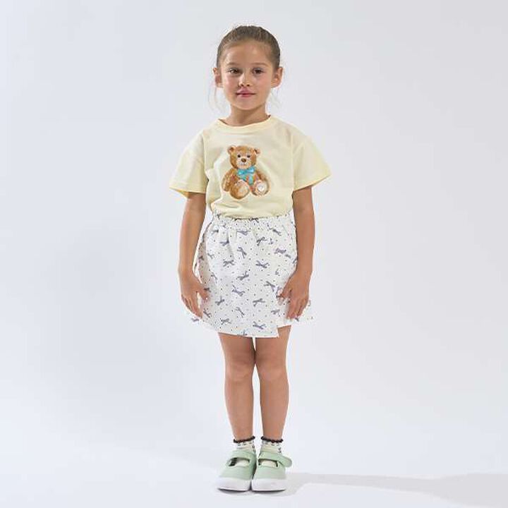 Soft Cotton Assorted Ribbon Motif Printed T-Shirt,Light blue, medium image number 19