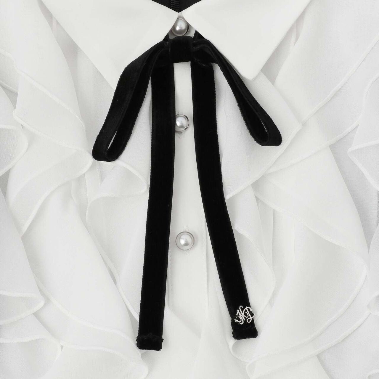 Frill Yoke One-Piece Dress♪,Gray, large image number 3