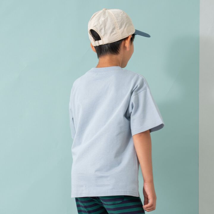 [365D] [Papa Link] Kids Photo Half T-Shirt,Light gray, medium image number 1