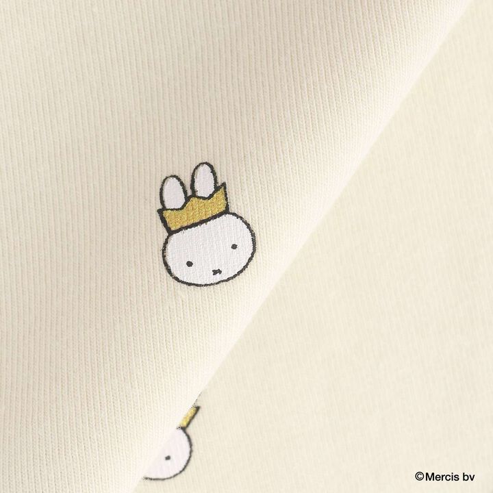 [Miffy] All-Over Pattern Scalloped Hem A-Line T-Shirt,Lavender, medium image number 8