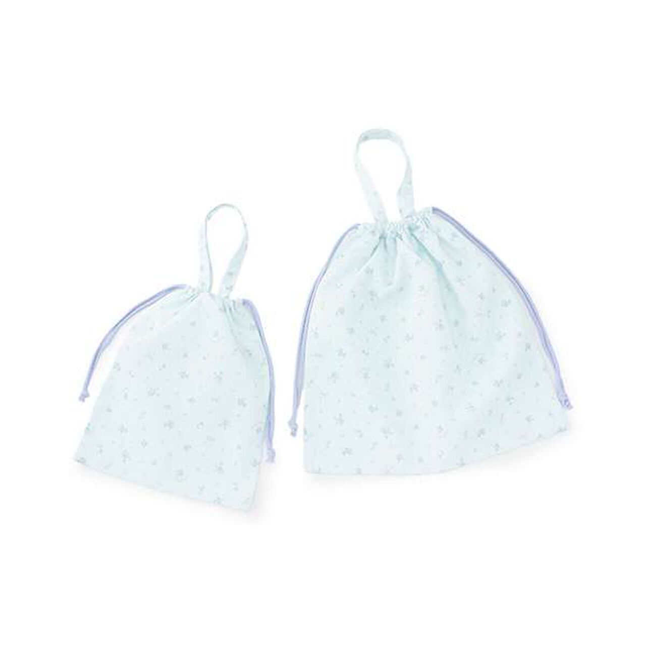 Small Floral Pattern Gym and Lunch Bag Set,Light blue, large image number 2