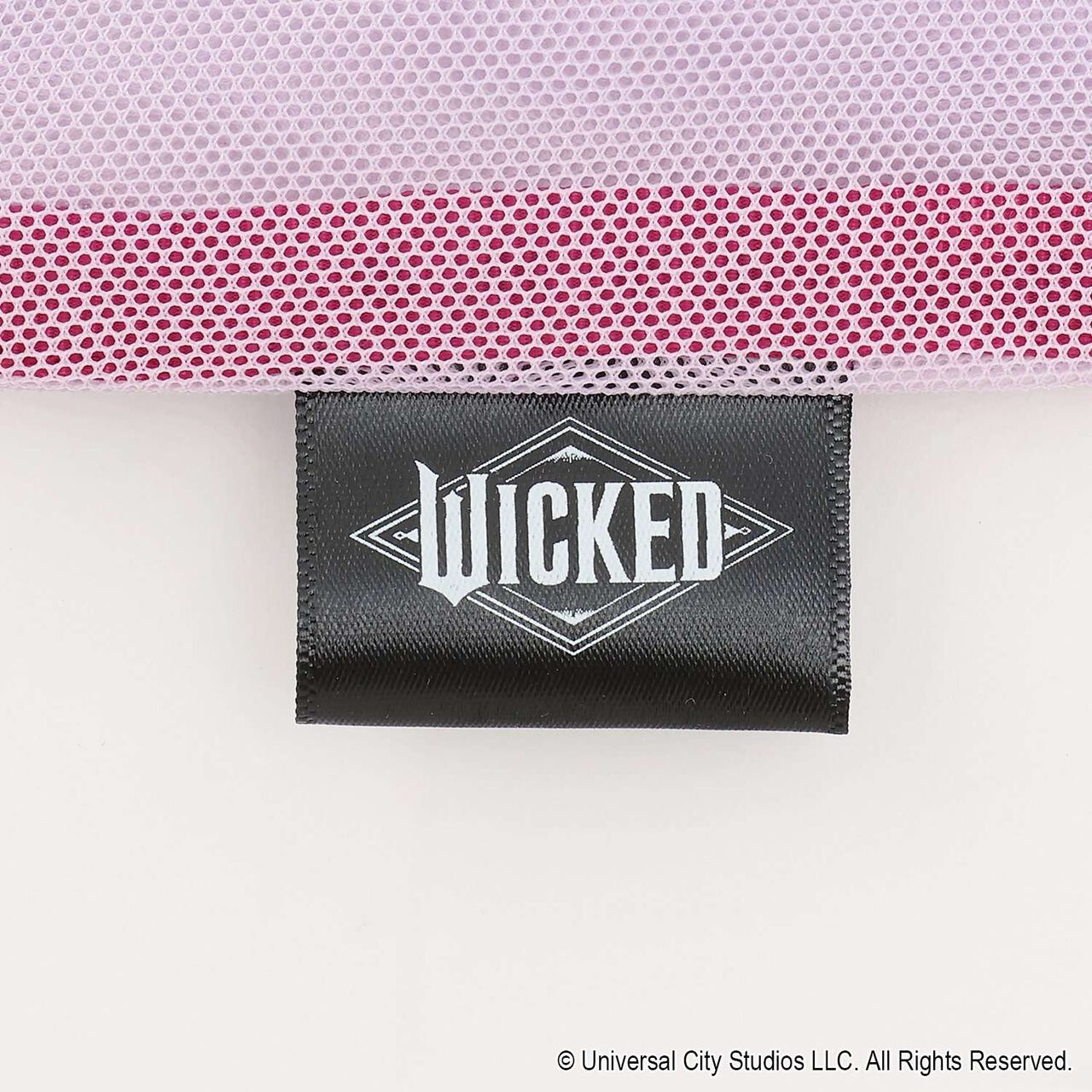 [WICKED] Embroidery Mesh Tote Bag,Black, large image number 3