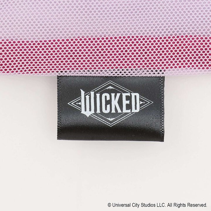 [WICKED] Embroidery Mesh Tote Bag,Black, medium image number 3