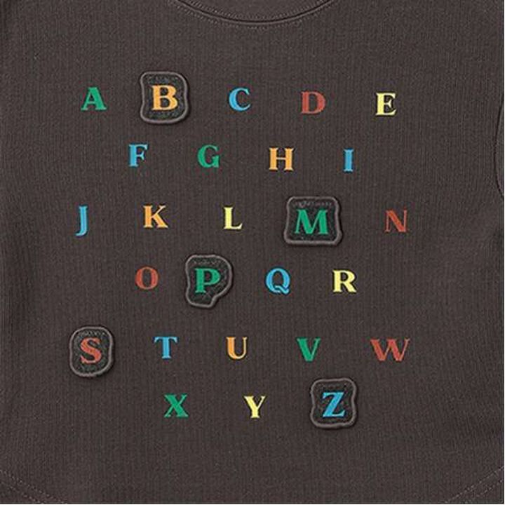 ABC Appliqué Long Sleeve T-Shirt,Deep red, medium image number 6