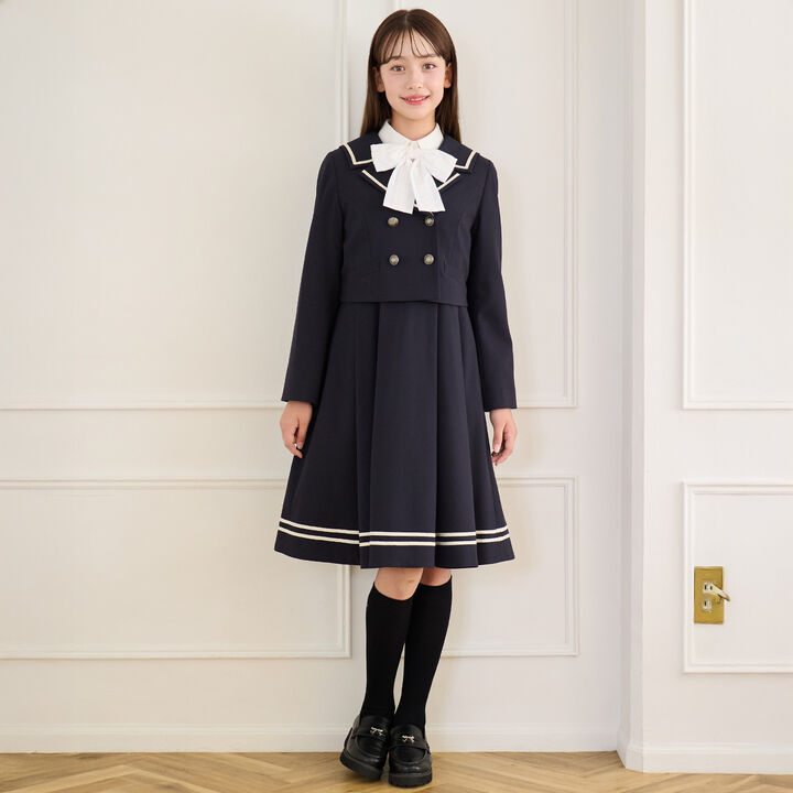 帶標誌立體緞帶樂福鞋,黑色, medium image number 3
