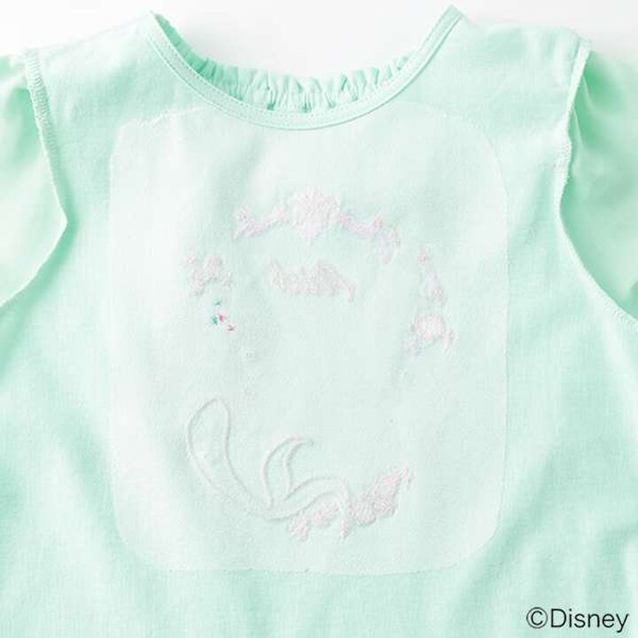 [Disney Ariel] Scalloped Hem T-Shirt,Mint, medium image number 3