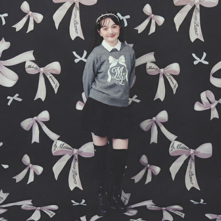 [Antibacterial Deodorizing] Logo Embroidered Knee-High Socks,Gray, medium image number 4