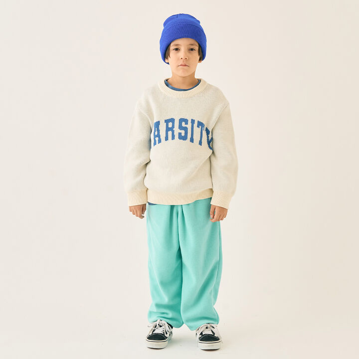 [Machine Washable] Logo Knitwear,Off white, medium image number 14