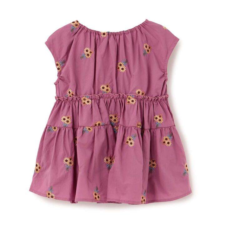 [100% Cotton] Sunflower Embroidered Tunic,Ivory, medium image number 16