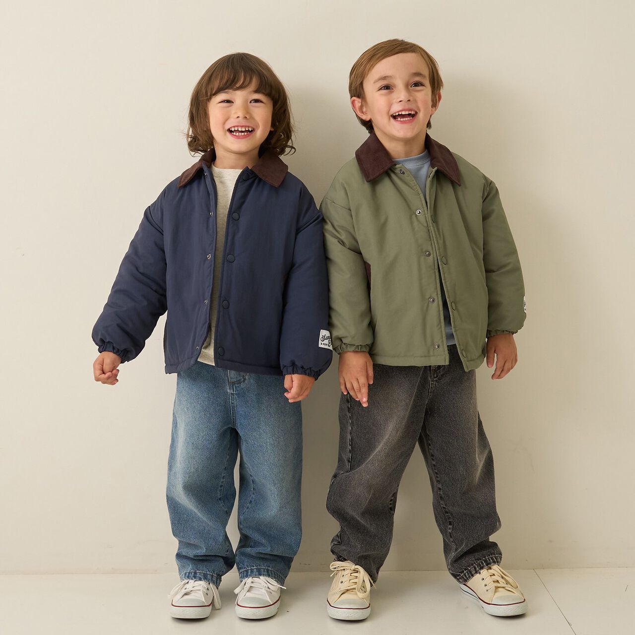 Free Combination Series Corduroy Collar Puff Jacket,Khaki, large image number 28