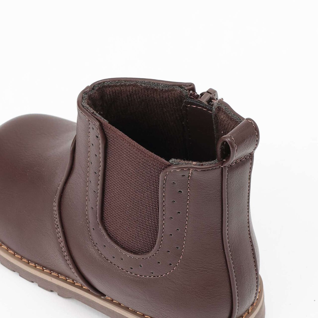 Side Gore Boots,Dark brown, large image number 2