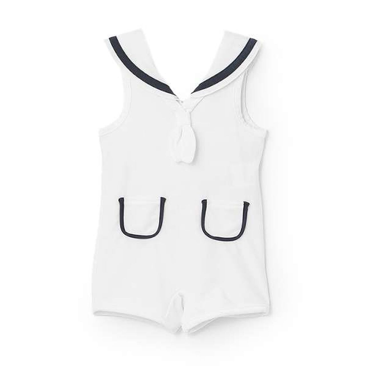 [SWIM] Boys' Sailor Collar Swimwear,Ivory, large image number 0