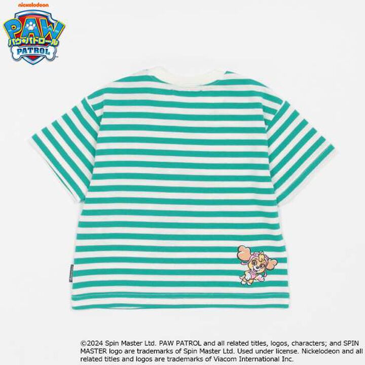 [Paw Patrol] Stripe Short Sleeve T-Shirt,Navy, medium image number 1