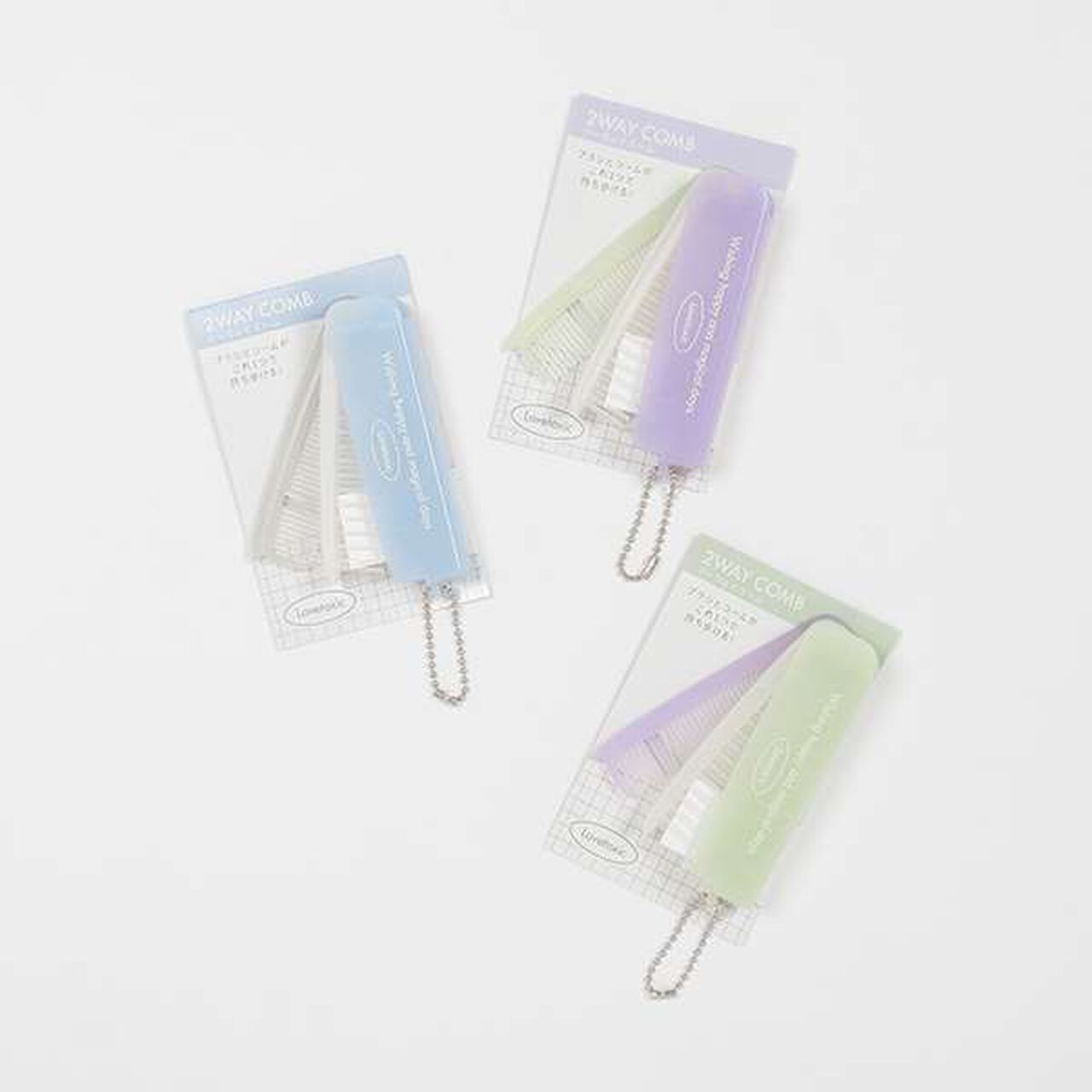 Logo 2-Way Comb [Made in Japan],Light green, large image number 5