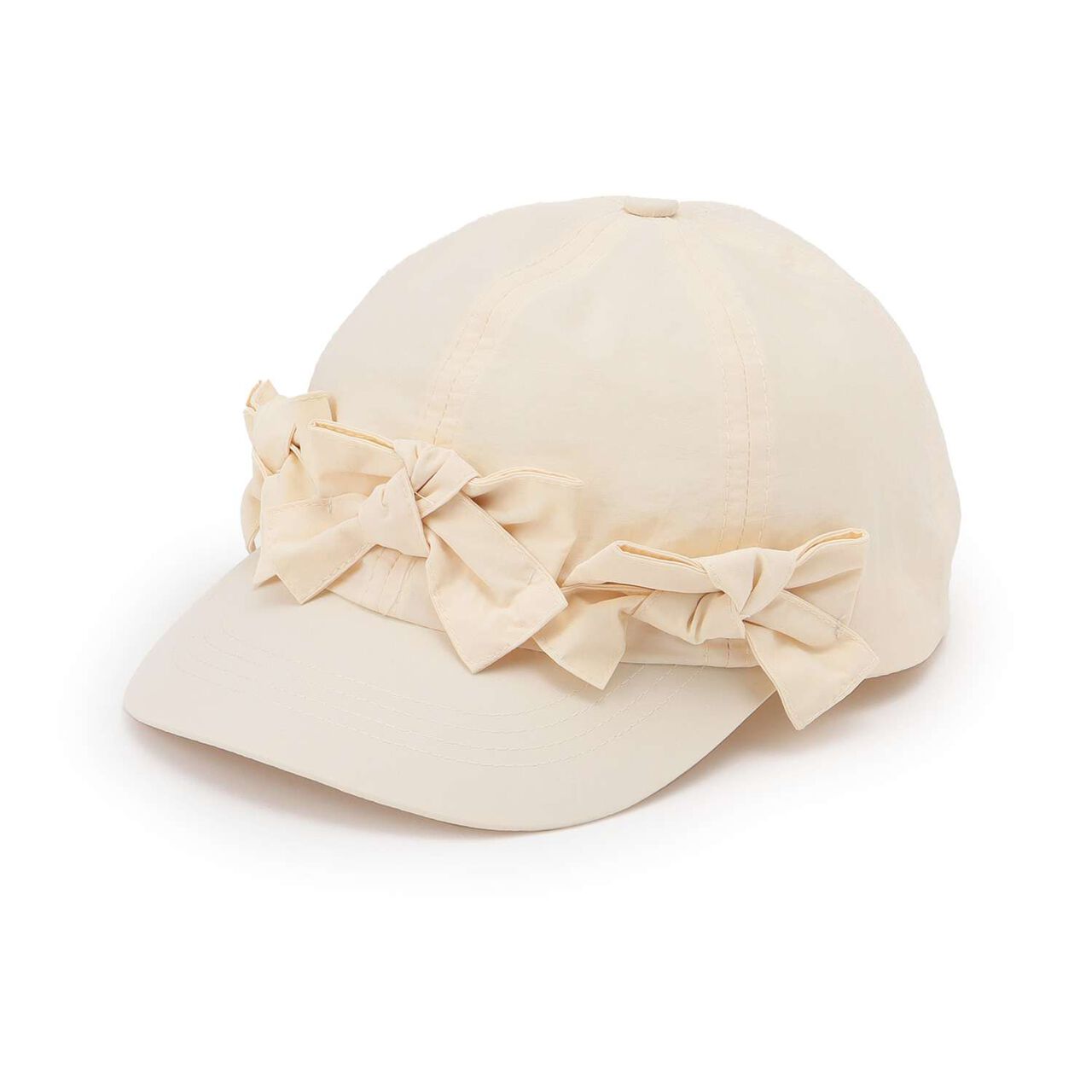 Many Ribbon Cap,Ivory, large image number 0