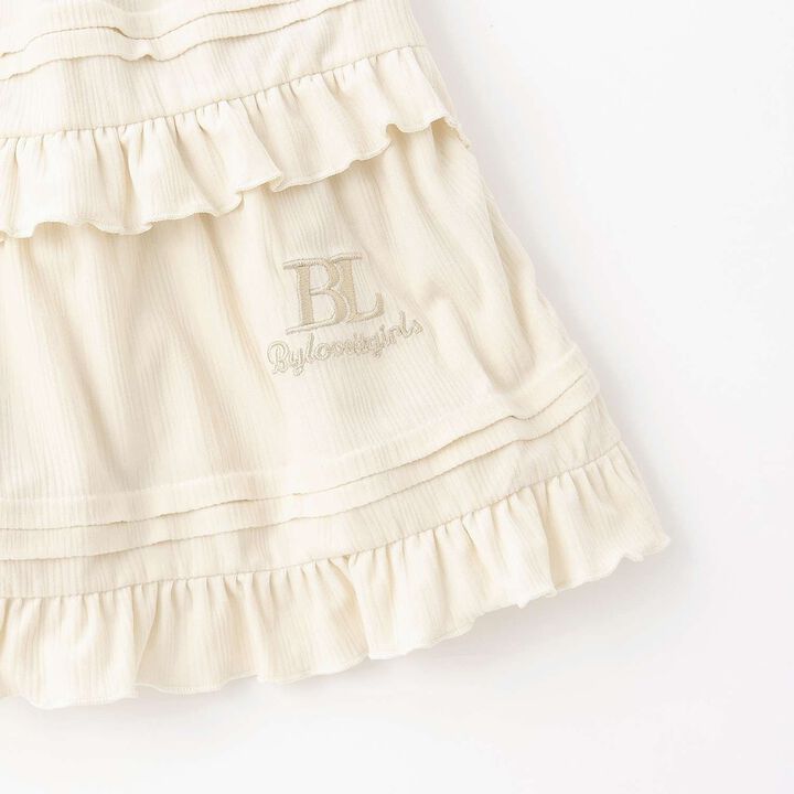 Calla Crepe Tiered Skirt,Black, medium image number 13