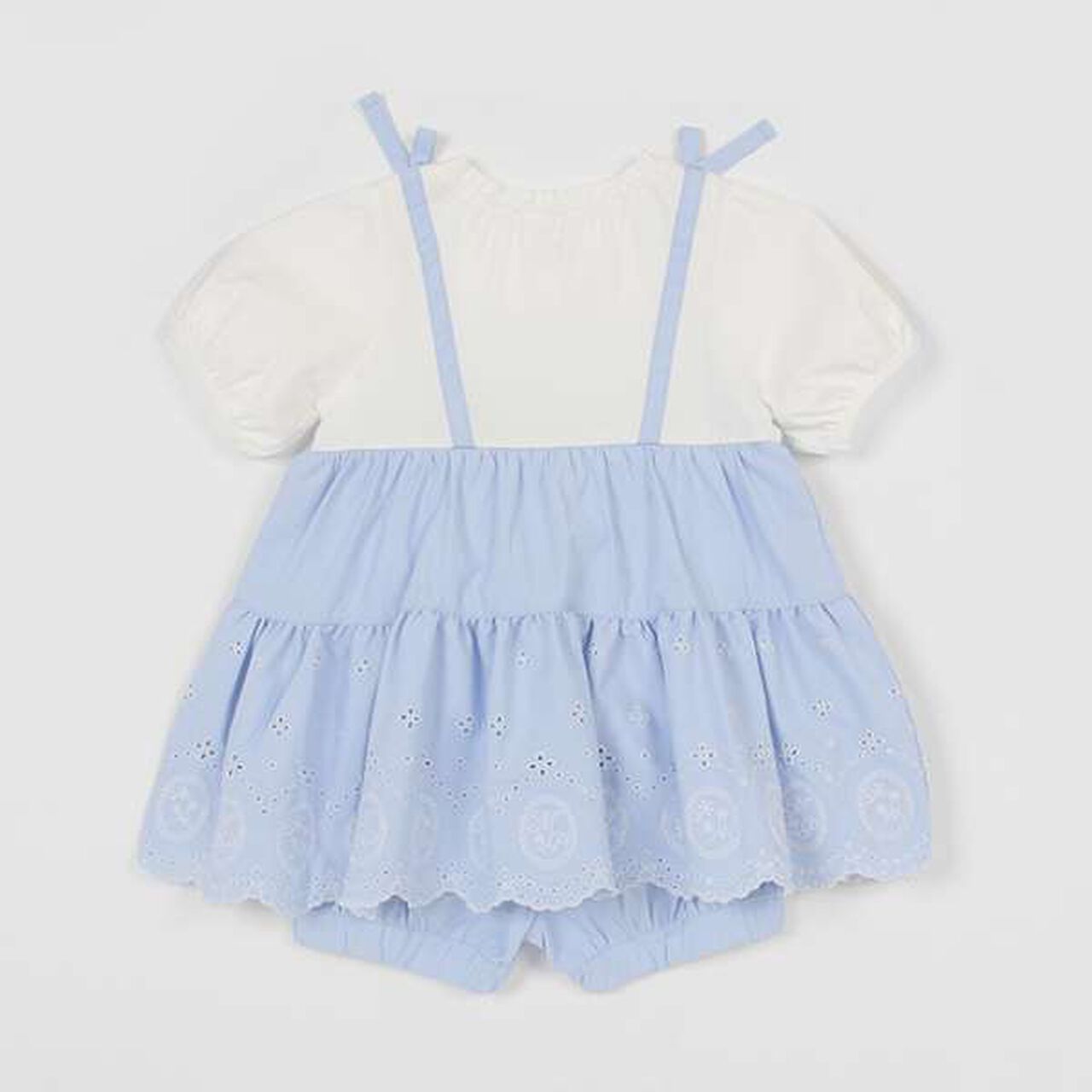 Embroidered Tunic & Bloomers Set,Blue, large image number 1