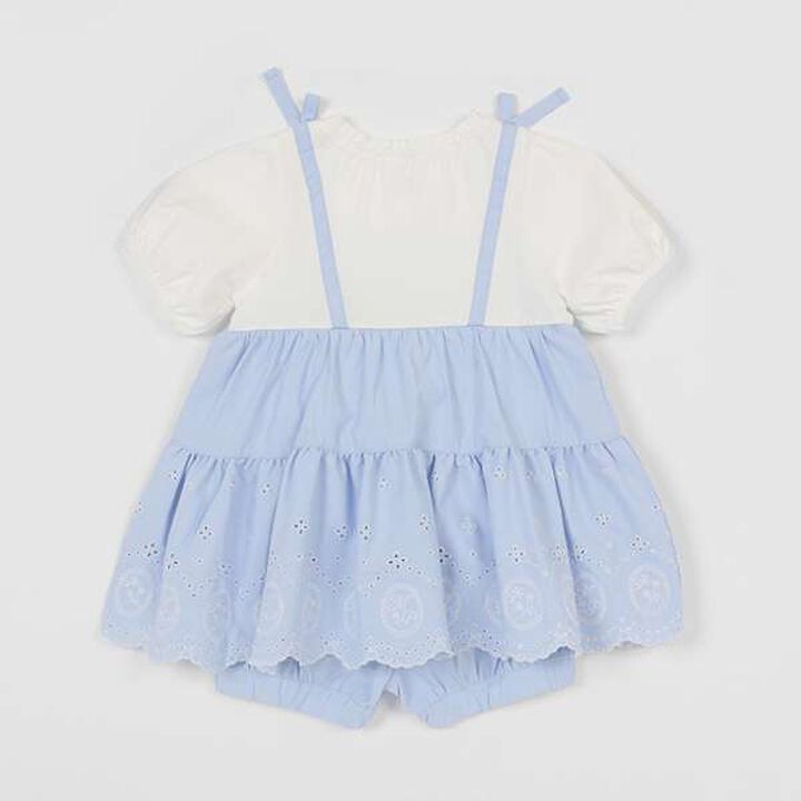 Embroidered Tunic & Bloomers Set,Blue, medium image number 1