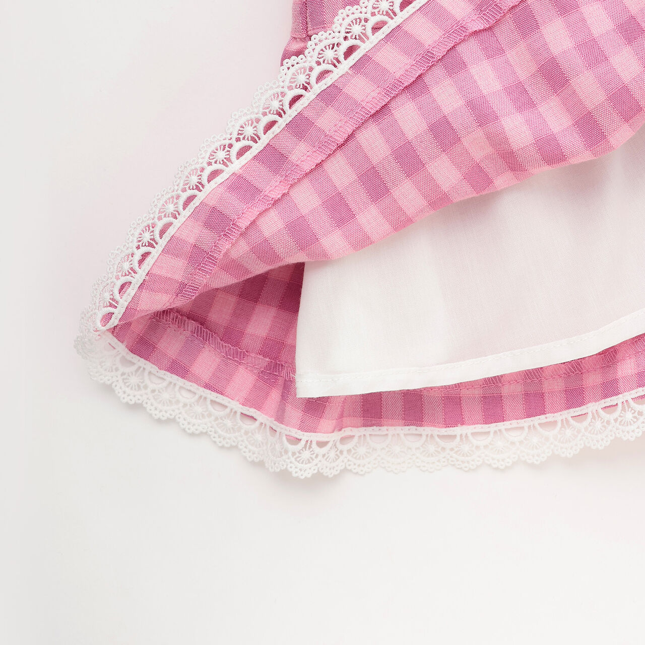 Laced Ribbon Skirt,Pink, large image number 4