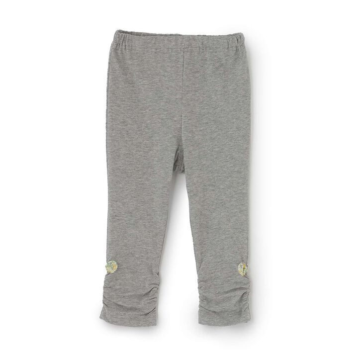 9/10 Length Ribbon Leggings,Gray, medium image number 0