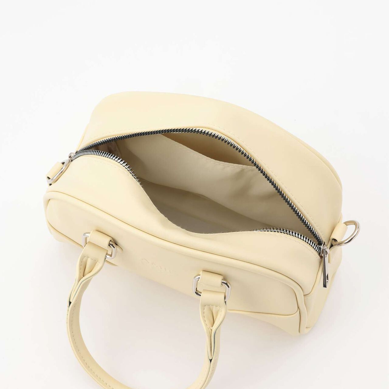 [LTXC] Embossed Mini Handle Boston Bag,Ivory, large image number 8