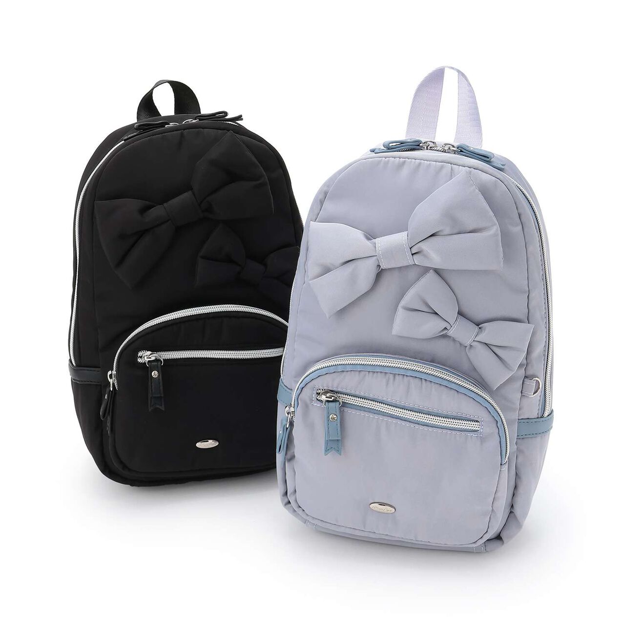 Twin Ribbon Sling Bag,Light blue, large image number 12