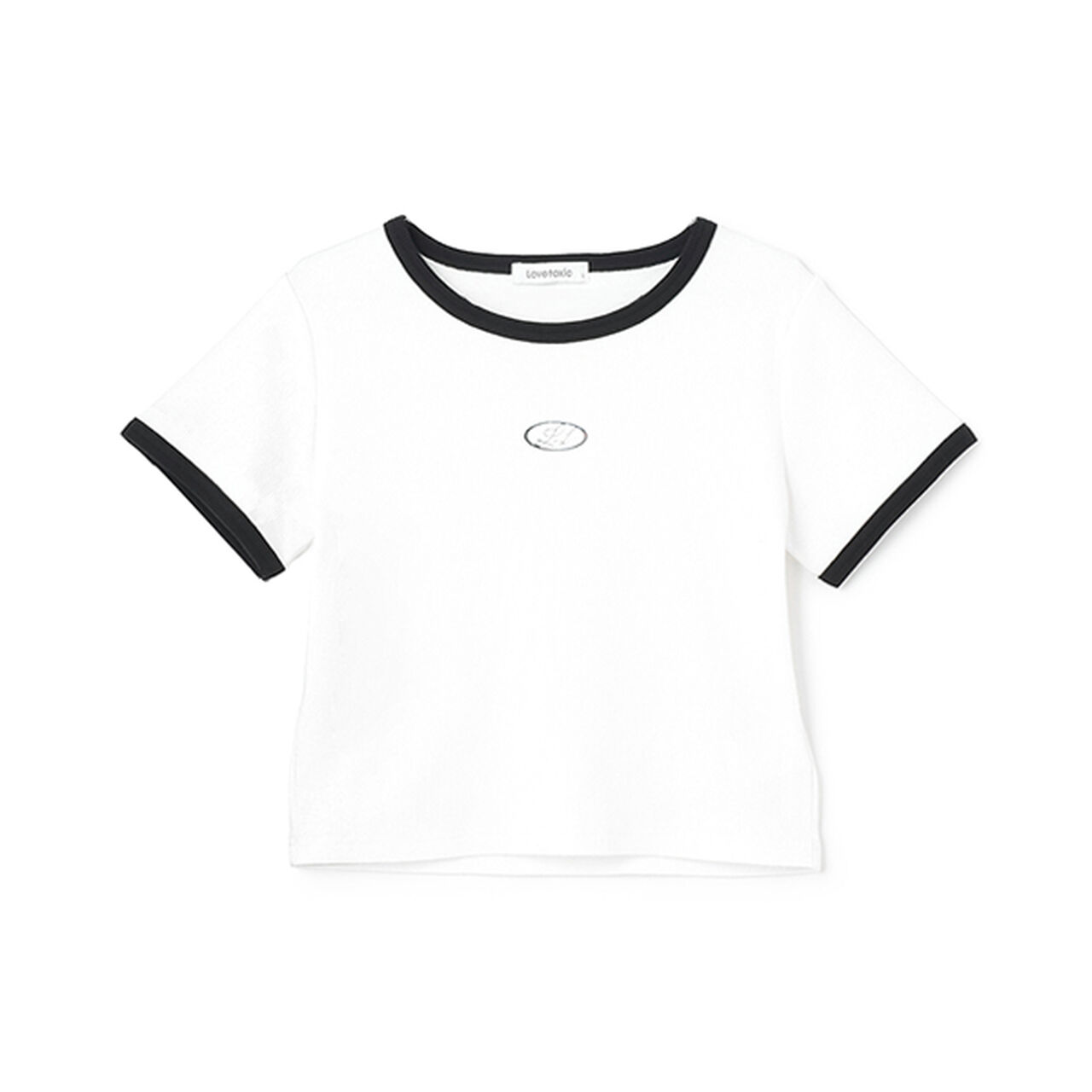 Ribbed Short-Sleeve T-Shirt,Multi color, large image number 1