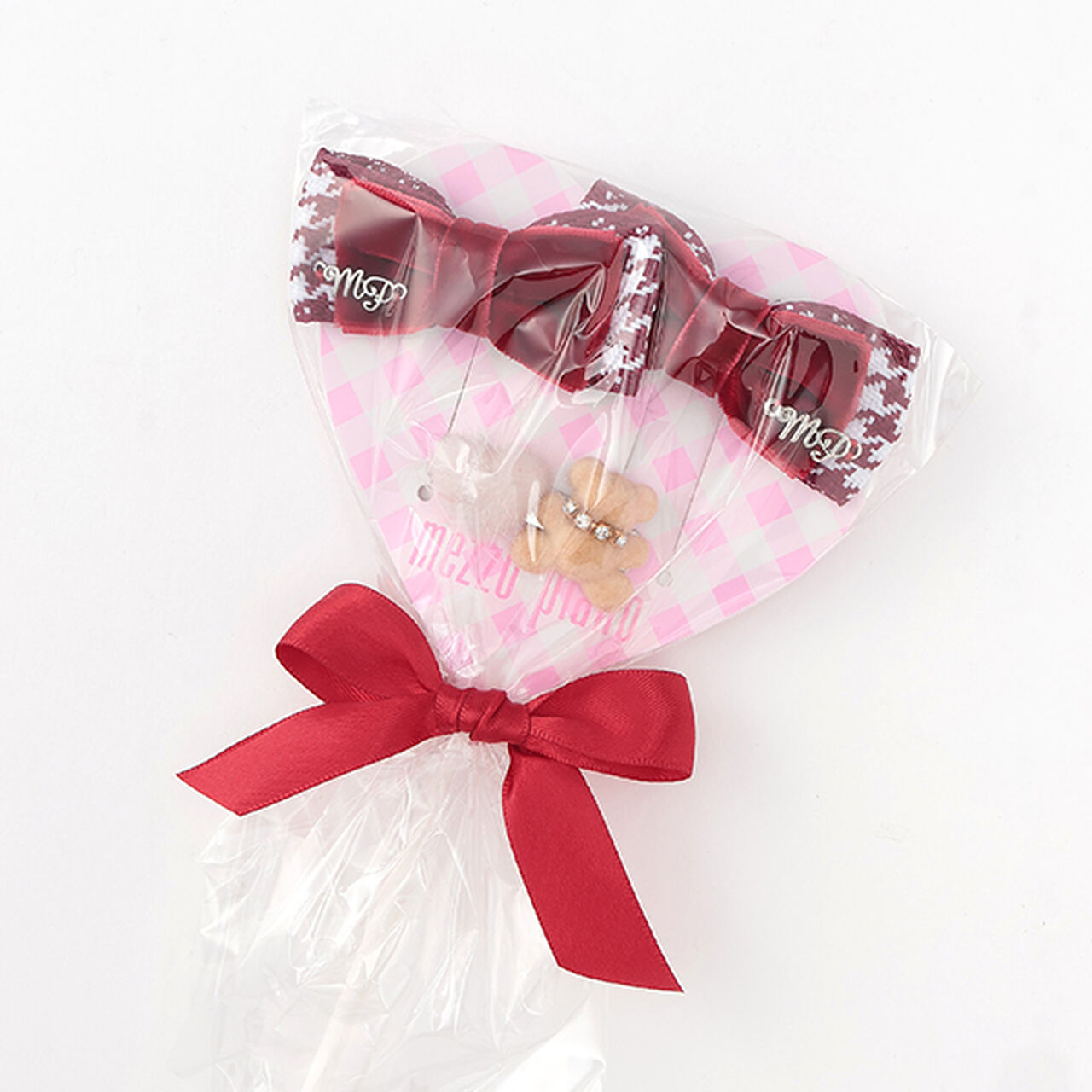 Candy Wrapping Bear Hair Accessory Set,Pink, large image number 6