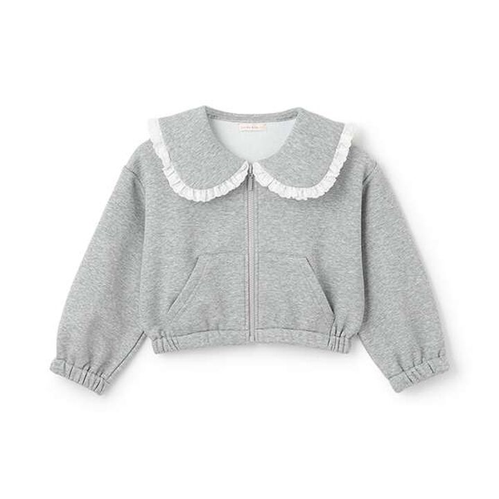 [Lycee Mine Ballet Series] Coordinatable Setup Sailor Collar Full-Zip Sweatshirt,Light blue, medium image number 7