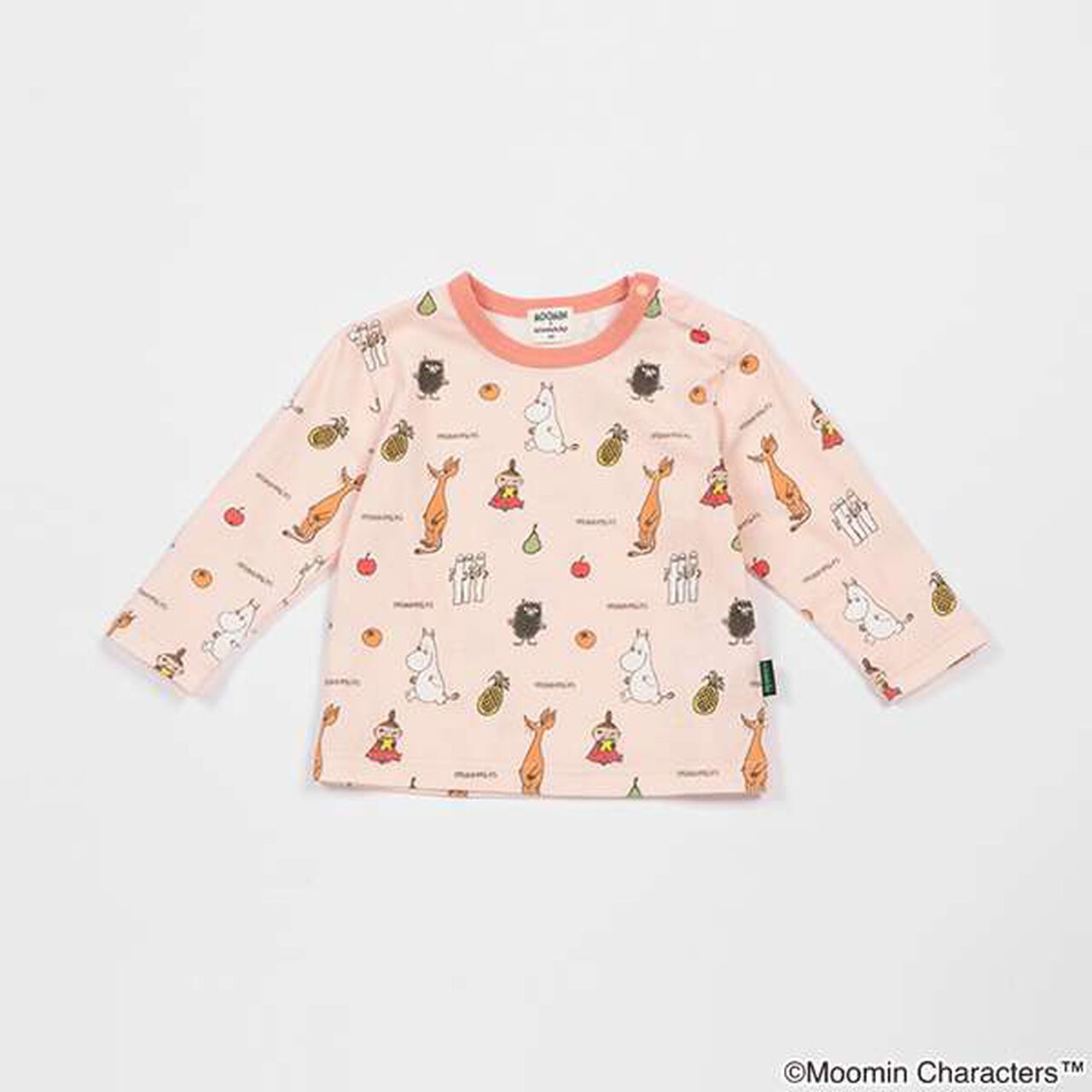[MOOMIN] All-Over Pattern Long-Sleeve T-Shirt,Pink, large image number 0