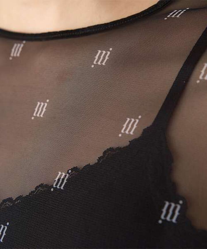 Monogram Sheer Inner Wear,Ivory, medium image number 8