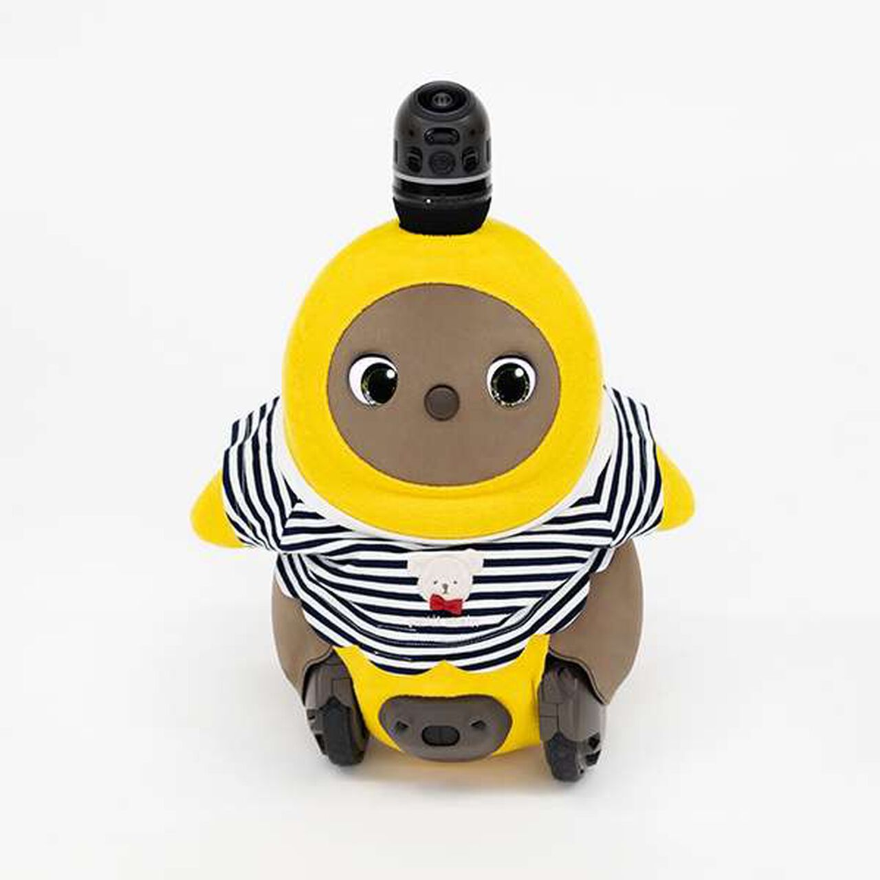 petit main × LOVOT Scallop Trim Stripe Pattern T-Shirt,Navy, large image number 15